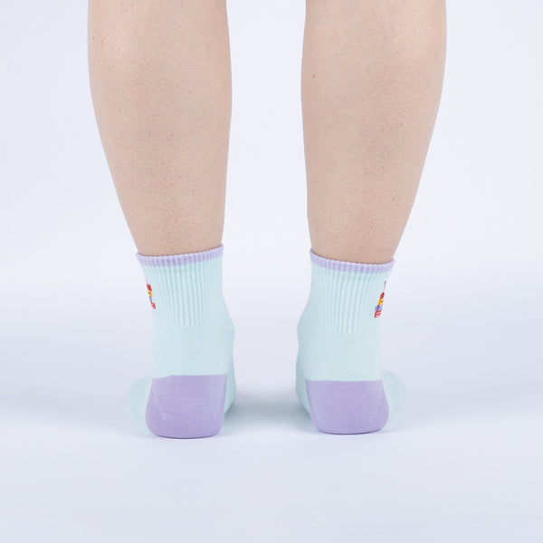 Sock It To Me Book Worm Quarter Socks