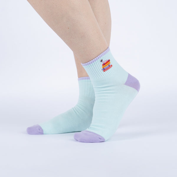 sock it to me Book Worm Quarter Socks