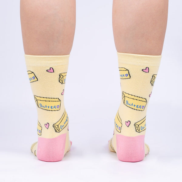 Sock It To Me Butter Me Up Crew Socks