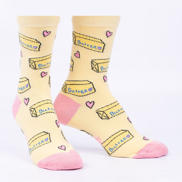 Sock It To Me Butter Me Up Crew Socks