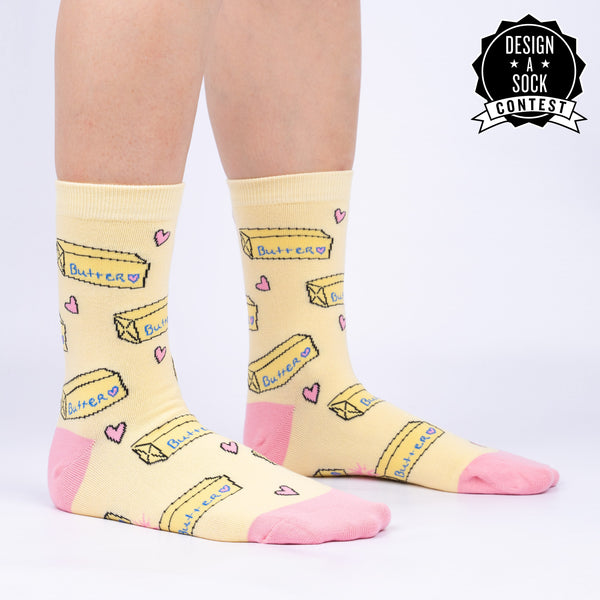 sock it to me Butter Me Up Crew Socks