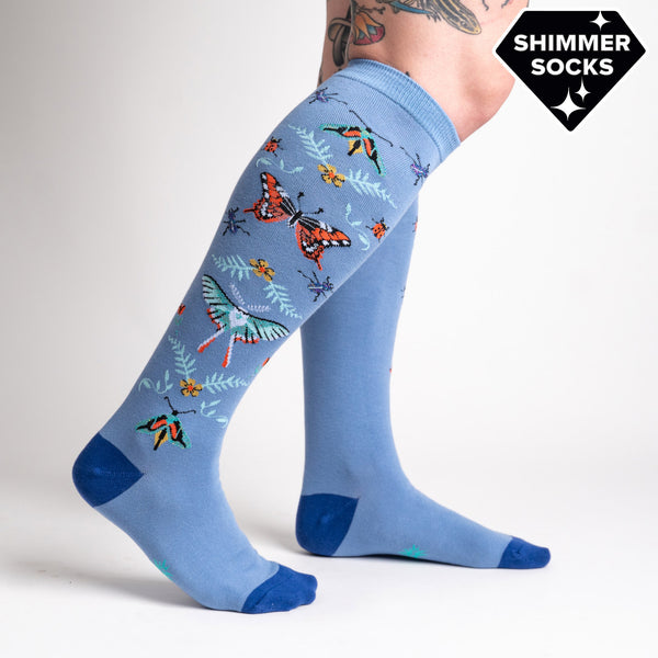 sock it to me Butterfly in the Sky Knee High Socks