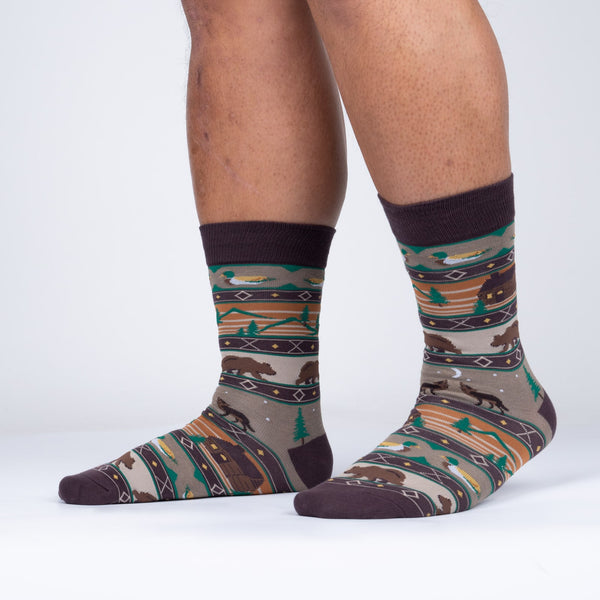 sock it to me Cabin Life Men's Crew Socks