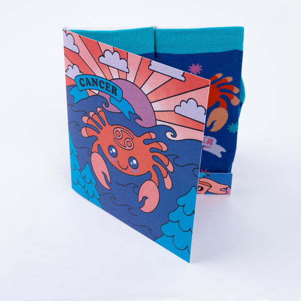 Sock It To Me Cancer Greeting Card With Socks