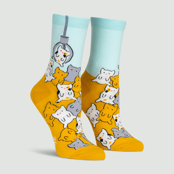 Sock It To Me Cat Claw Crew Socks