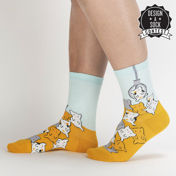 sock it to me Cat Claw Crew Socks