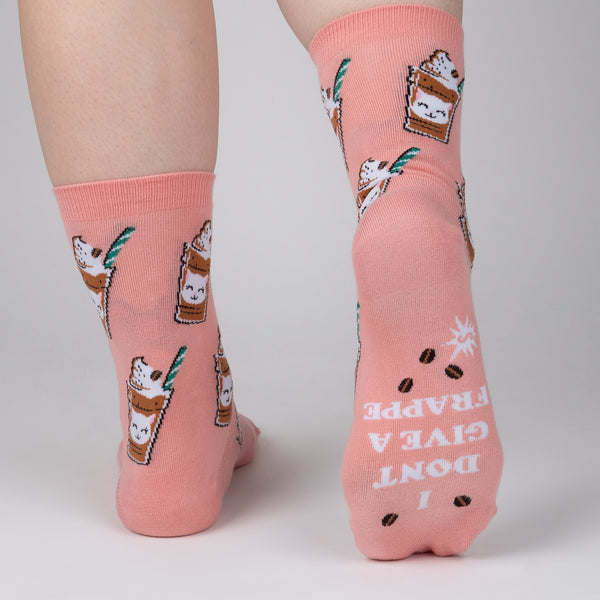 Sock It To Me Cat-puccino Crew Socks