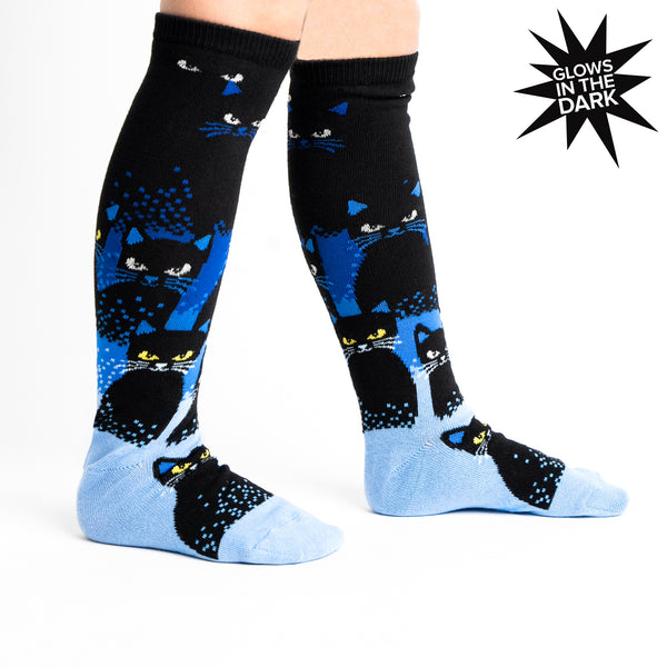 sock it to me Cats In the Dark Junior Knee Socks