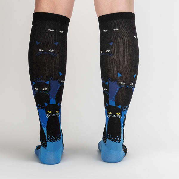 Sock It To Me Cats In The Dark Knee High Socks