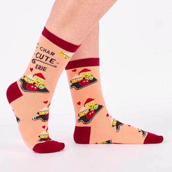 sock it to me Char-cute-erie Crew Socks