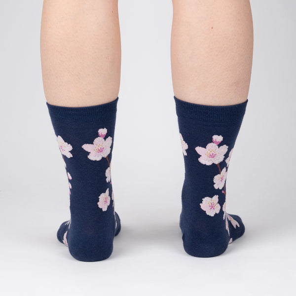 Sock It To Me Cherry Blossoms Crew Socks