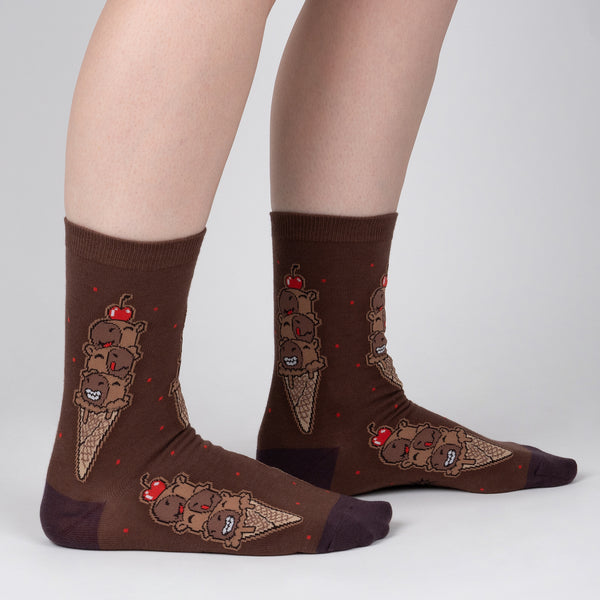 sock it to me Choco-bara Ice Cream Crew Socks