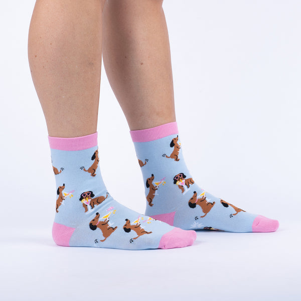 sock it to me Cocktail Weenies Crew Socks