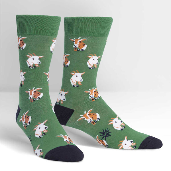Sock It To Me Dapper Goats Men's Crew Socks