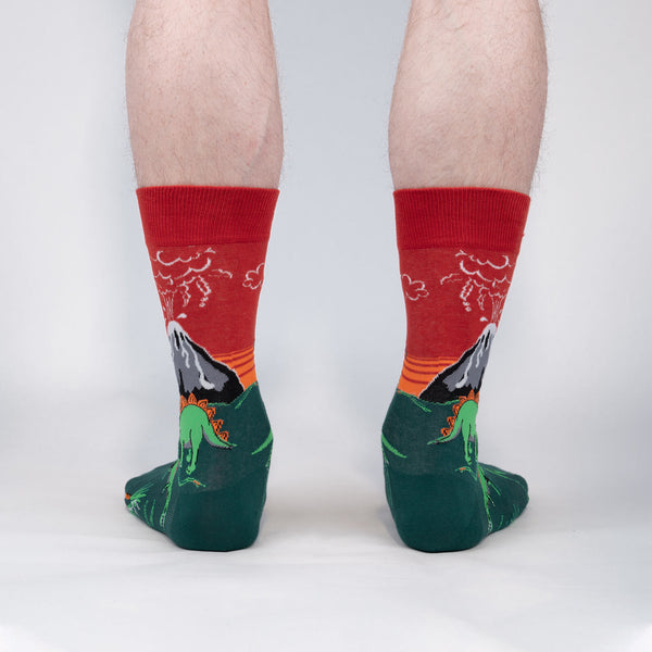 Sock It To Me Dinosaur Days Men's Crew Socks