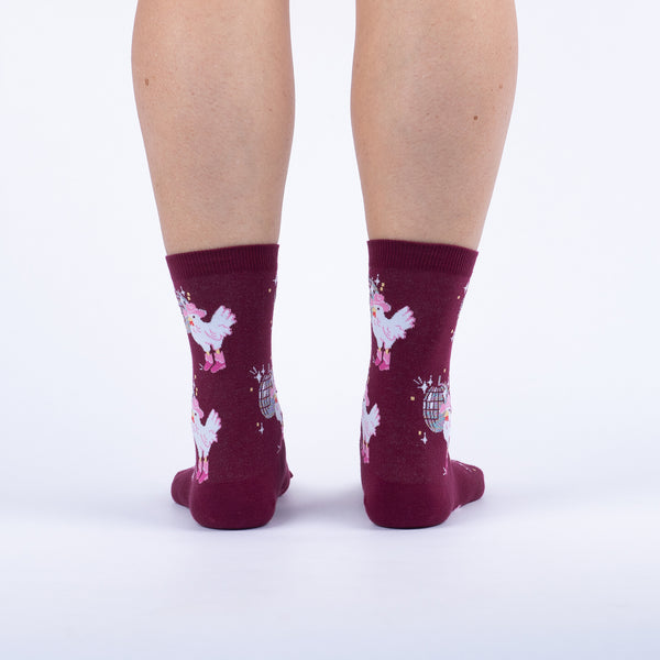 Sock It To Me Disco Chicken Crew Socks