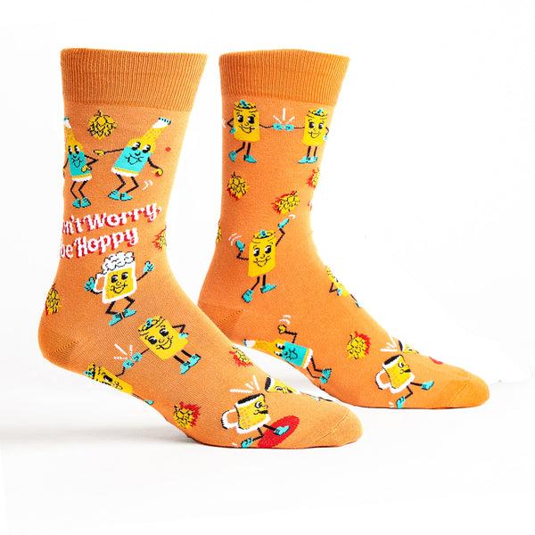 Sock It To Me Don't Worry Be Hoppy Crew Socks