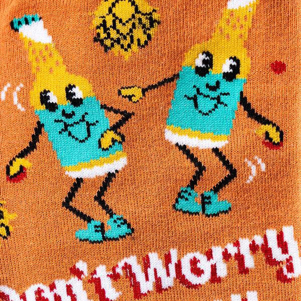 Sock It To Me Don't Worry Be Hoppy Crew Socks