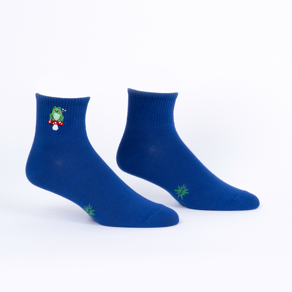 Sock It To Me Don't Worry Be Hoppy Quarter Socks