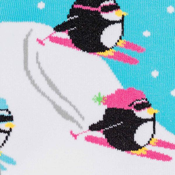 Sock It To Me Downhill Penguins Women Knee High