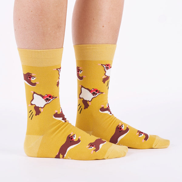 sock it to me Flying Squirrels Crew Socks