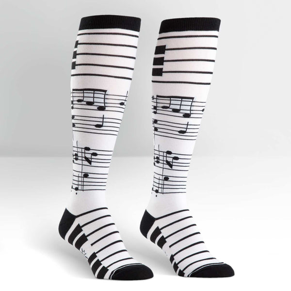 Sock It To Me Footnotes Stretch-It Knee High Socks