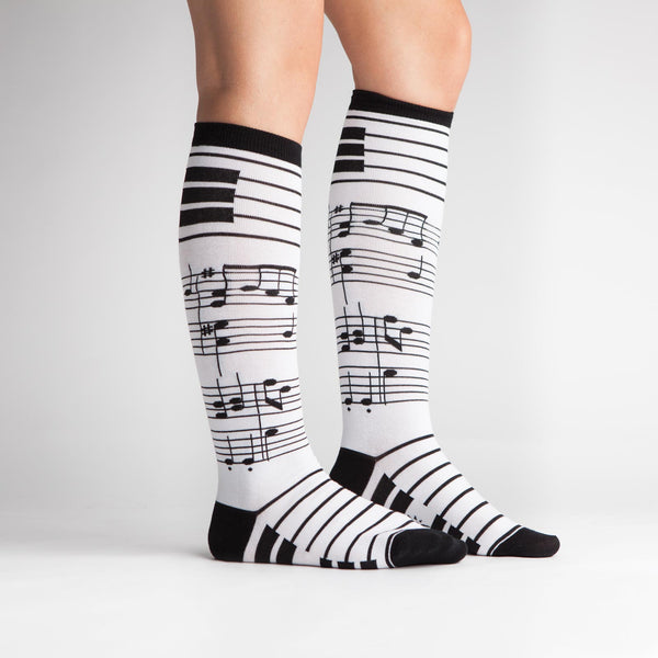 Sock It To Me Footnotes Stretch-It Knee High Socks