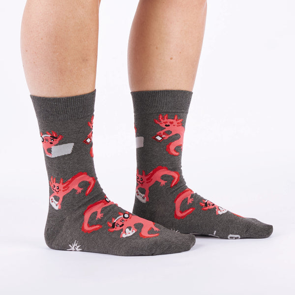 sock it to me Games-olotl Crew Socks