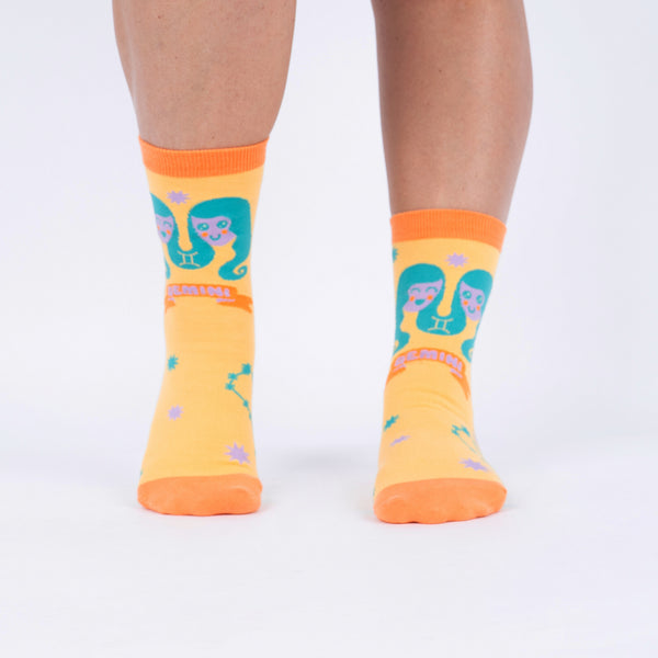 Sock It To Me Gemini Greeting Card With Socks