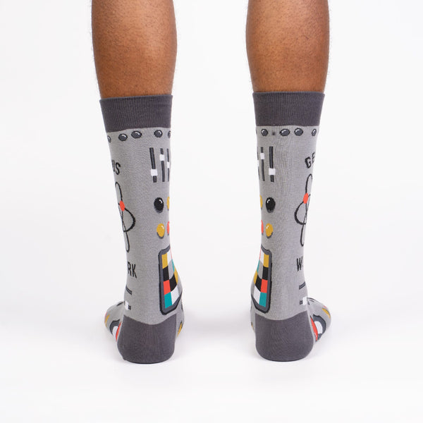 Sock It To Me Genius At Work Men's Crew Socks