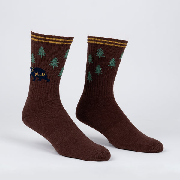 Sock It To Me Go Wild Ribbed Crew Socks