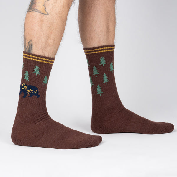 sock it to me Go Wild Ribbed Crew Socks