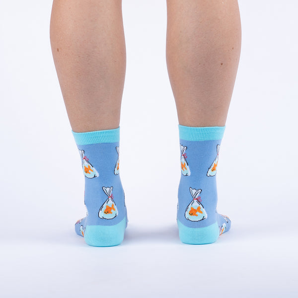Sock It To Me Gold Fish Crew Socks