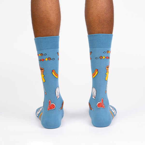 Sock It To Me Grillin' It Men's Crew Socks