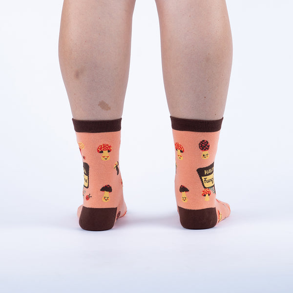 Sock It To Me Having A Fungi Time Crew Socks