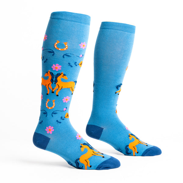 Sock It To Me Hay There Stretch-It Knee Highs