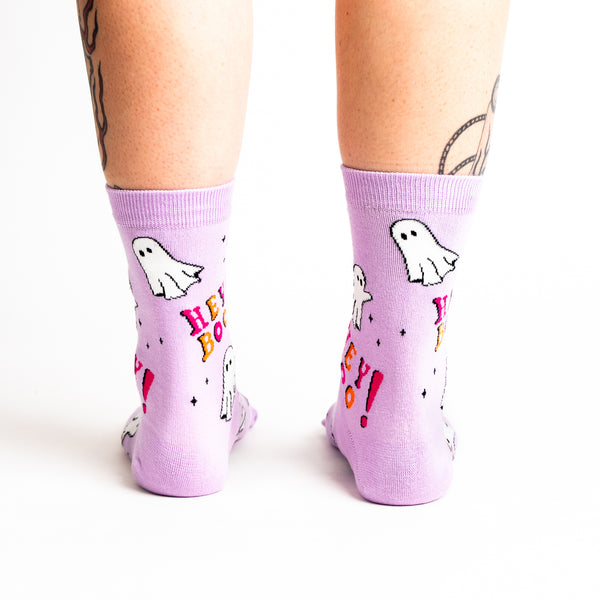 Sock It To Me Hey Boo Crew Socks