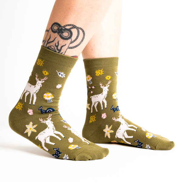 sock it to me I See You Over Deer Crew Socks