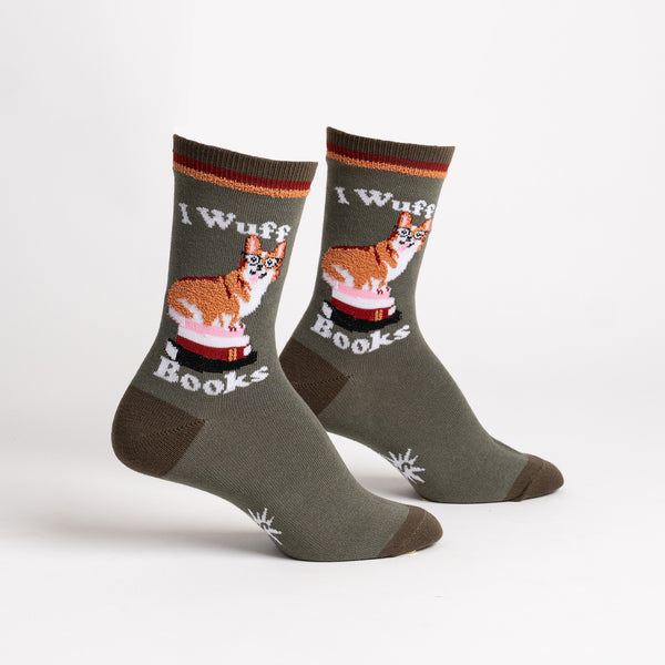Sock It To Me I Wuff Books Crew Socks