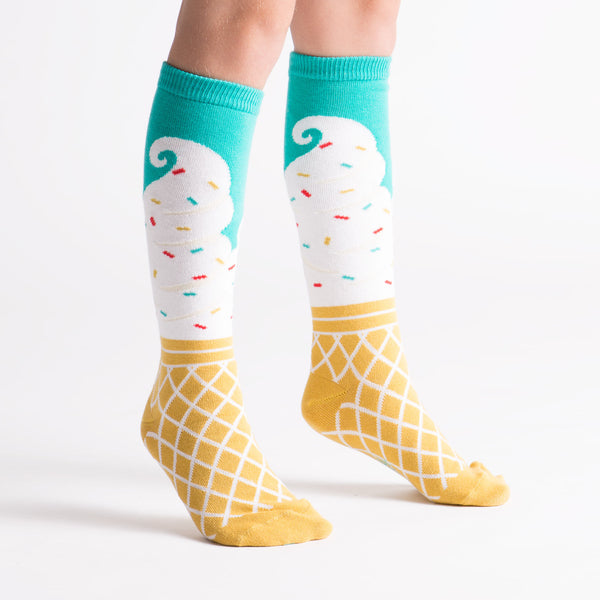 sock it to me Ice Cream Dream Youth Knee Socks
