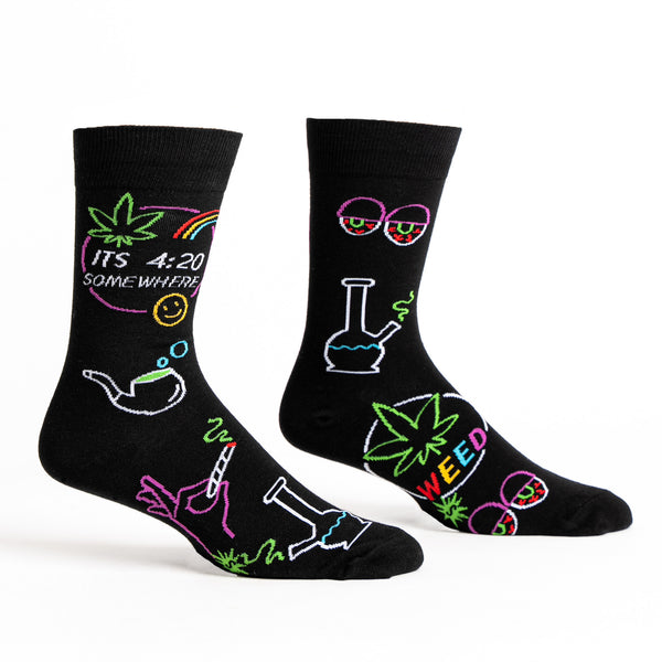 Sock It To Me It's 4:20 Somewhere Crew Socks