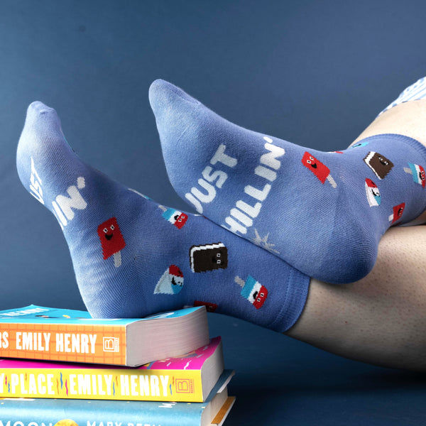 Sock It To Me Just Chillin' Crew Socks