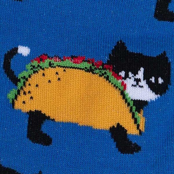 Sock It To Me Let's Taco 'bout Cats Crew Socks
