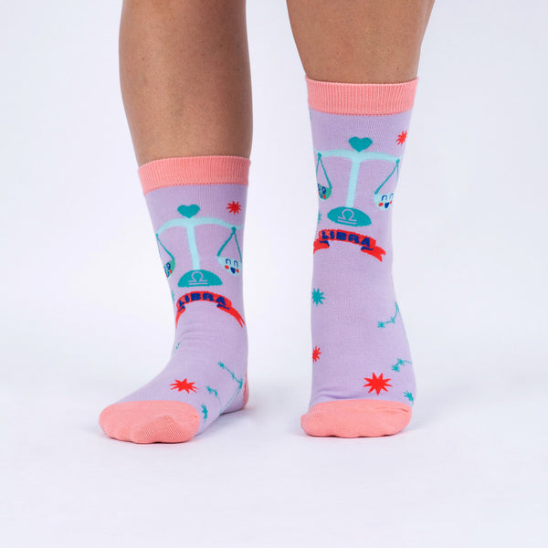 Sock It To Me Libra Greeting Card With Socks
