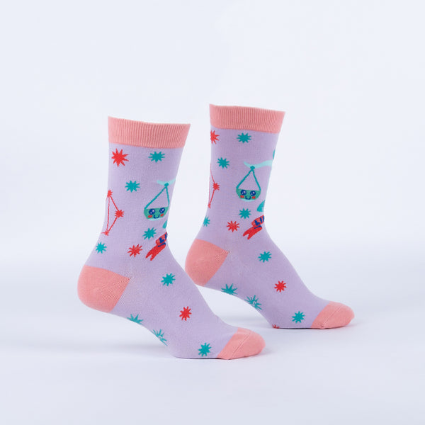 Sock It To Me Libra Greeting Card With Socks