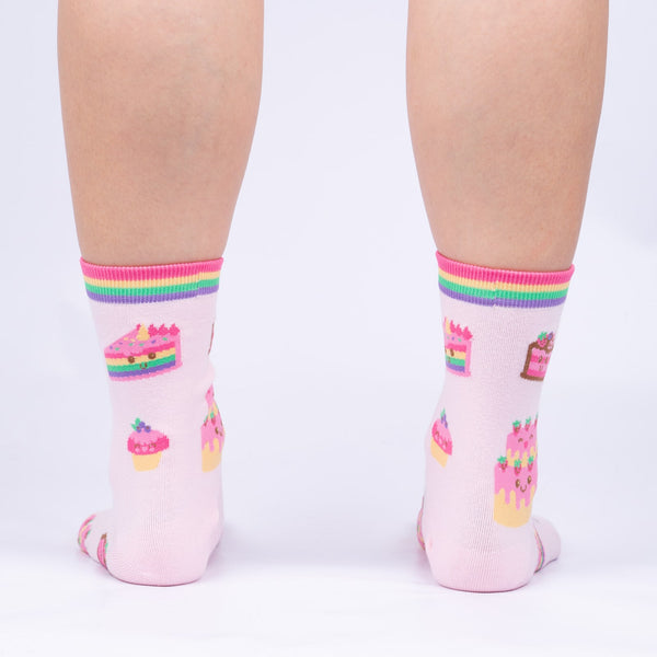 Sock It To Me Life Is Batter With Cake Crew Socks