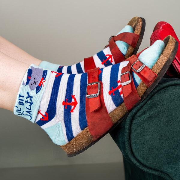 Sock It To Me Lil' Bit Salty Turn Cuff Socks