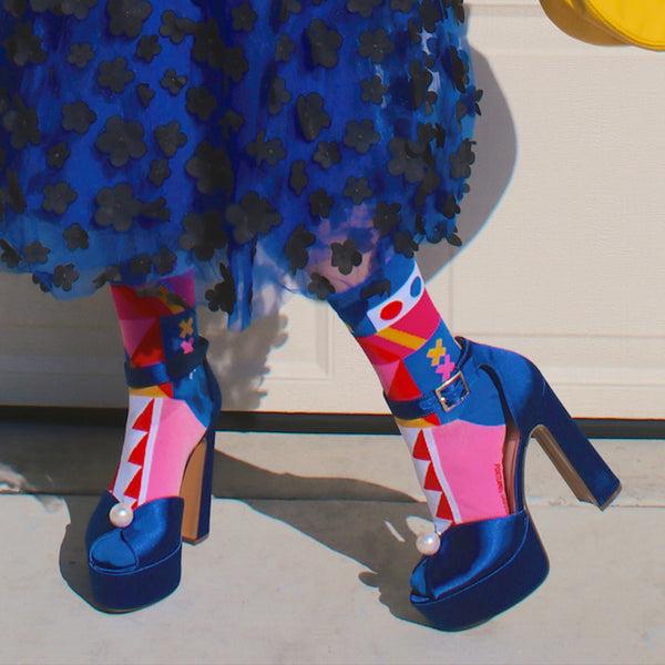 Sock It To Me Lisa's Quilt Crew Socks