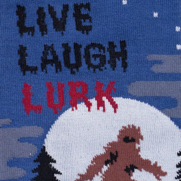 Sock It To Me Live Laugh Lurk Crew Socks