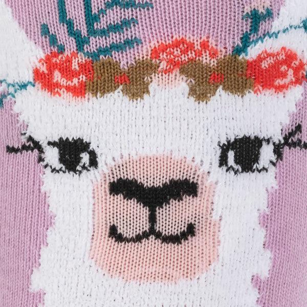 Sock It To Me Llama Queen Youth Knee Socks